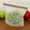 Colorful food-grade silicone kitchen outdoor travel portable food storage bags