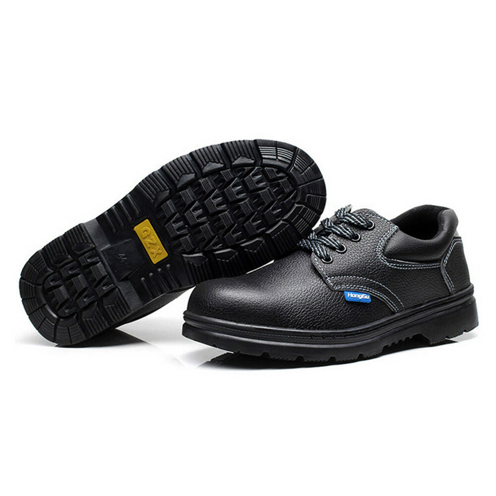 MENS' Work Safety Shoes Boot Split Leather Smash-proof Penetration-resistant 024