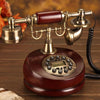 Vintage Antique Retro Caller ID Handset Desk wood Telephone Hand free Brown