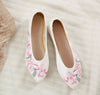 Chinese  Vintage Ethnic Embroidery Ballet Flat Marry Janes Dancing Shoes  Canna