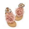 Flacher Abzatz Blumen Sandalen Verschiedene Größe Damen Schuhe Sommer Essential