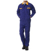 Working Protective Gear Uniform Suit Canvas Garage  blue with yellow  170