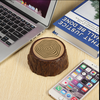 Extérieur Portable Mini Haut-Parleur Mains-Libres Bluetooth en Bois Stump