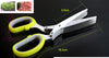 Sharp 5 Hoja Hierba Tijeras Cocina Tenazas Dispositivo Herramientas Multi