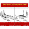 Thickening 304 stainless steel folding microwave oven rack shelves wall bracket