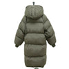 Winter Couple Design Slim Plus Size Cotton Coat Hoodied    army green