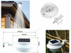 3 Led Solar Betrieben Außenleuchte Licht für Regenrinne Zaun Garten Yards Weiß/