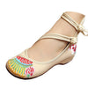 Old Beijing Cloth Embroidered Shoes Round Toe