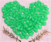 100pcs Hot Man-Made Glow in the Dark Pebbles Stone for Garden Walkway