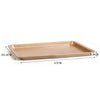 Horno Plato Antiadherente Hornear Herramienta Rectangular Dorado Tamaño Grande