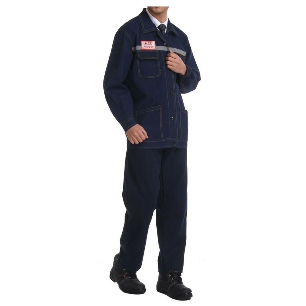 Full Cotton Working Protective Gear Uniform Suit Welder Jacket MA Jeans