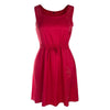 Drawstring Lace-up beautiful Dress Hollow Summer   wine red