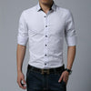 Mens Luxury Stylish Casual Dress Slim Fit T-Shirts Casual Long Sleeve Best Sale