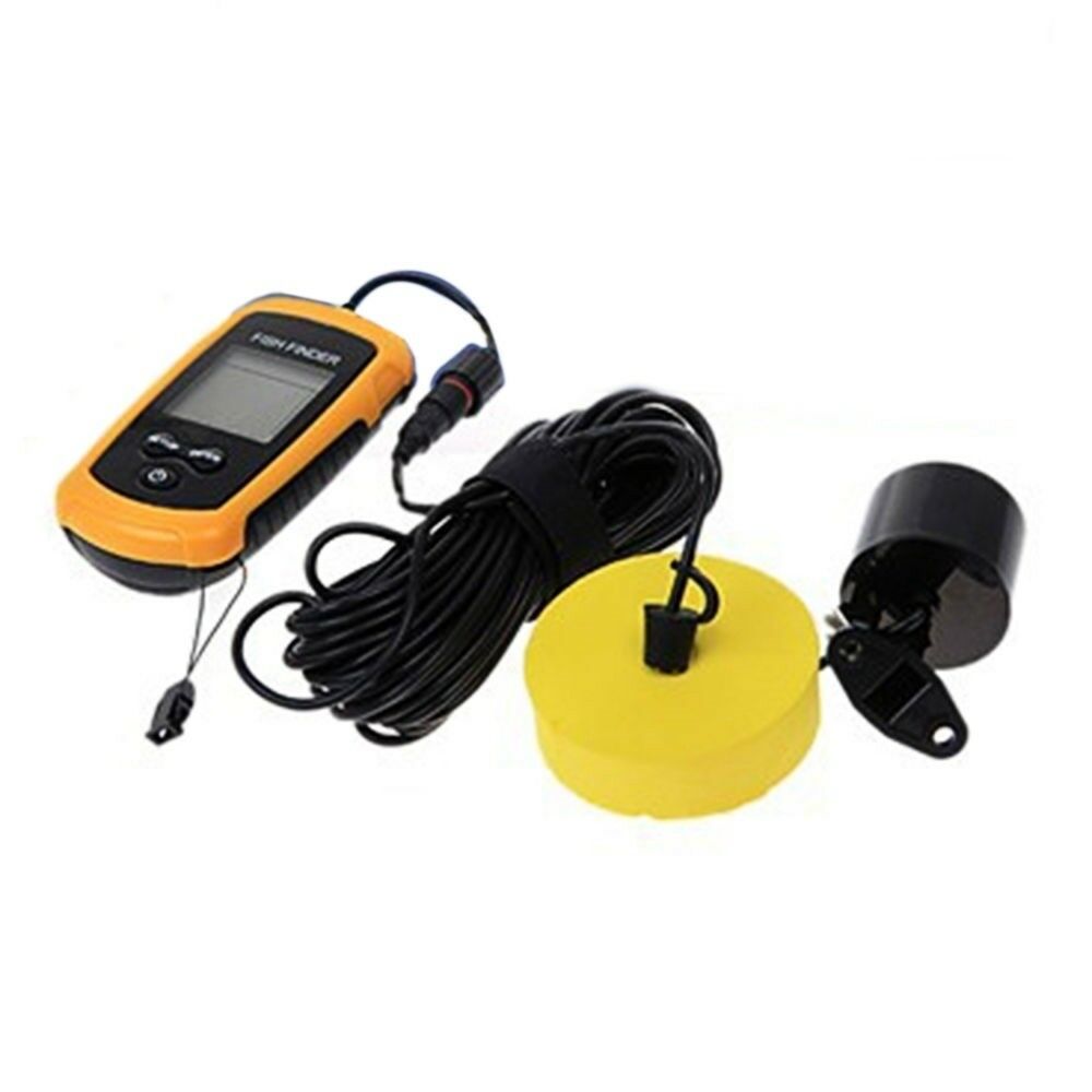 100M Portable Sonar Fish Finder Alarm Transducer
