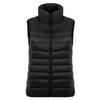 Down Coat Woman Short Slim Thin Light Plus Size Waistcoat   black