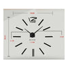 Wall Clock 3D Acrylic Sticking Super Large Size Living Room   silver