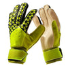 Latex Goalkeeper Gloves Roll Finger   yellow  8