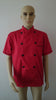 Short Sleeve Kitchen Cooker Working Uniform Chef Waiter Waitress Coat Jacket red