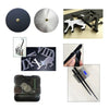 Horloge Murale Super Grande Taille 3d Miroir Acrylique Diy Noir