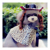 Dog Pet Clothes Cloak Wig Hat Suit  PF16 leopard print
