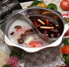 Thick stainless steel sun two-flavor hot pot eight-angle hot pot Soup Cooker