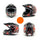 Motorcycle Motor Bike Scooter Safety Helmet bright black dragon