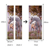 Neuf 3d Diy PVC Imperméable Porte Mur Autocollant Décoration Licorne Qd058