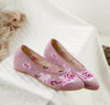 Chinese  Vintage Ethnic Embroidery Ballet Flat Marry Janes Dancing Shoes  Bling