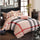 Bed Quilt Duvet Sheet Cover 4PC Set Upscale Cotton Sanded simple but elegant