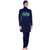 Muslimisch Bademode Badeanzug Burkini Damen Blau