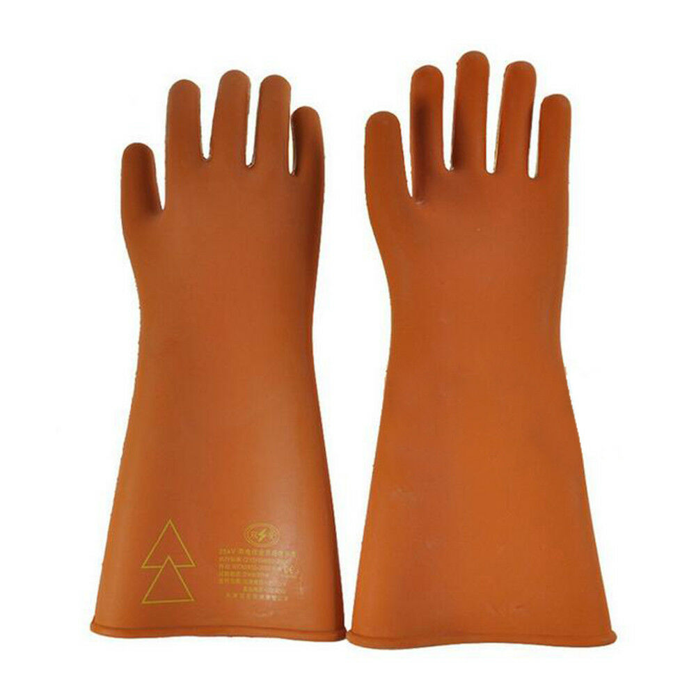 1 pair Work Protection Rubber Insulation Gloves 40cm 25kv