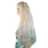 70cm light wavy thick Wig Hair Cap Corn Stigma Fluffy Curled cosplay
