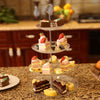 3 Ebenen Vintage Stil Modern Glas Kuchen Hochzeit Kekse Essen Ständer