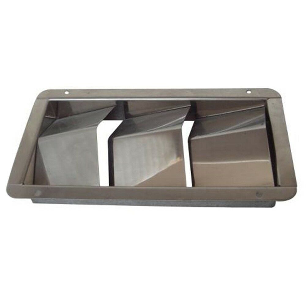 Louvered Vent Stainless Steel Yacht 3 slots