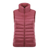 Down Coat Woman Short Slim Thin Light Plus Size Waistcoat   pink