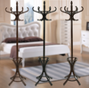 Coat Rack Stand 12 Hooks Wooden Walnut