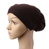 Dignified Temperament Muslim Scarf Kerchief Hat Flower Casual   coffee