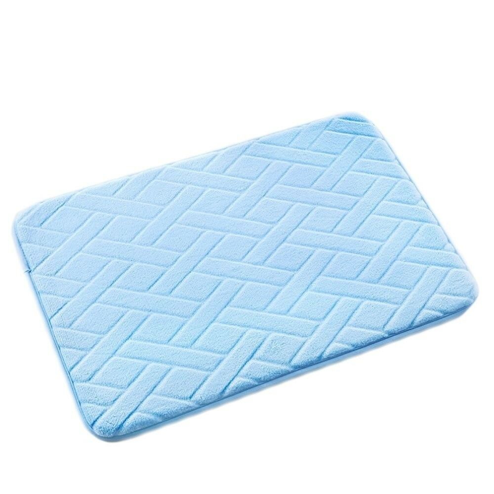 Low Resilience Non-slip Ground Mat Carpet  Prague sky blue   40*60cm