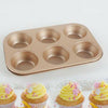 Antiadherente Pastel Molde Muffin Puede Soportar 6 Piezas Pastelería Herramienta