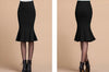 Sexy Slim Stretch Body con High Waist Mermaid Flared Fishtail Pencil Skirt