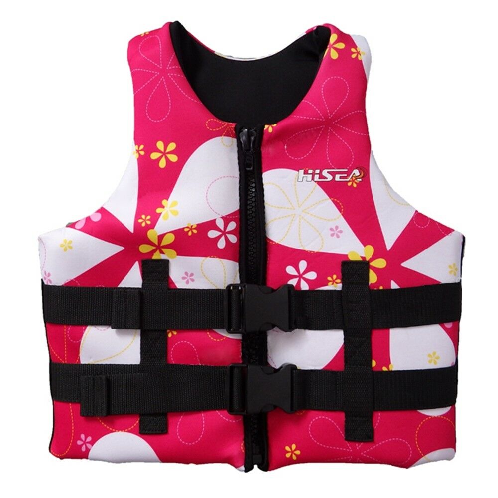 L006 L007 L008 L012 Child Life Jacket Surfing Fishing Drifting Vest   flower   S