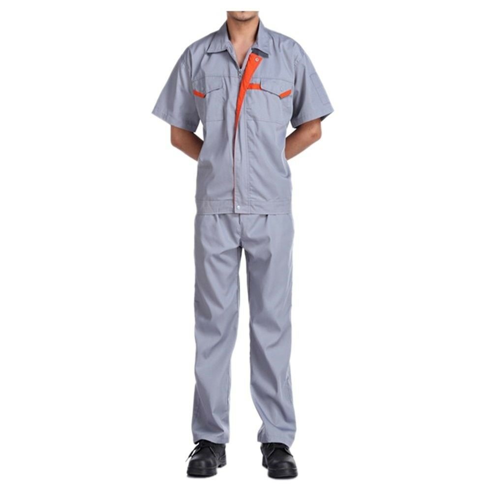 419 Summer Short Sleeve Working Protective Gear Uniform Welder Jacket