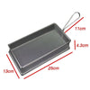 Petit Fried Nourriture Panier Acier Inoxydable J Rectangle Mince Ponçage