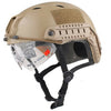 Taktisch Schnell Helm MH Airsoft Militär Nvg Halterung Brille Visier A-Tacs