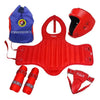Free Combat & Boxing Protective Gear 5pcs Set with Bag red S