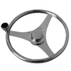 Stainless Steel Marine Steering Wheel Yacht 13.5" with hand wheel