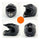 Motorcycle Motor Bike Scooter Safety Helmet bright black