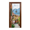 New 3D DIY PVC Waterproof  Door Wall Sticker Italian Street qd052