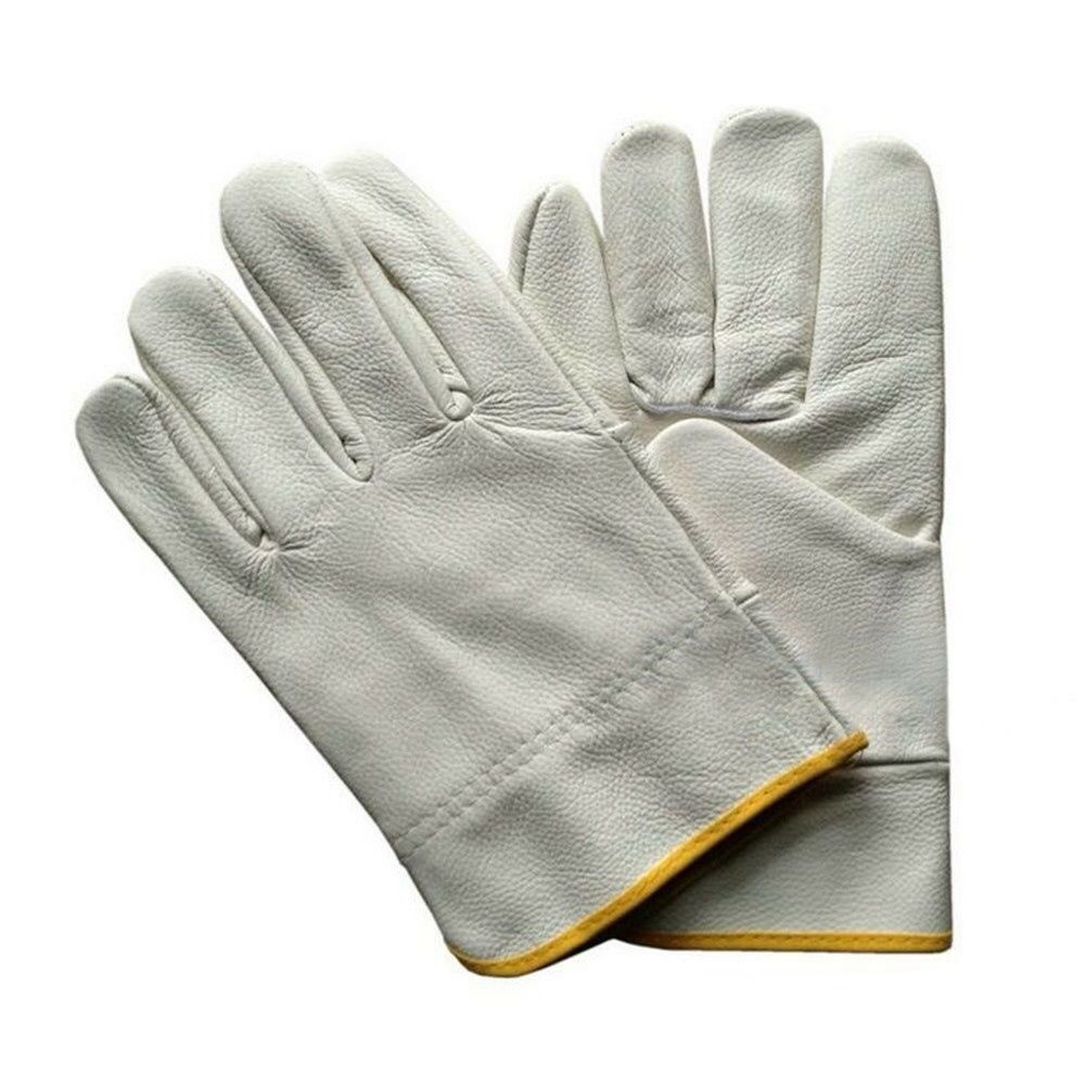one psc Mig Welding WELDERS Work Soft Cowhide Leather Plus Gloves 25cm  Light Co