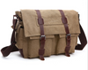 Mens Retro Vintage Multi-pockets Shoulder Bag  Messenger Canvas W Shoulder Strap